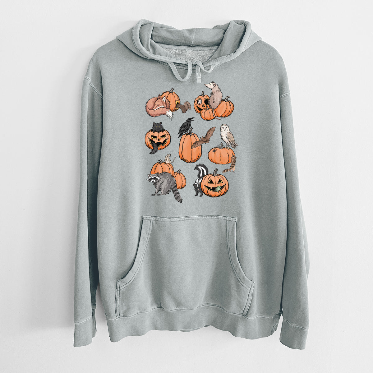 Woodland Pumpkin Patch Party - Unisex Pigment Dyed Hoodie
