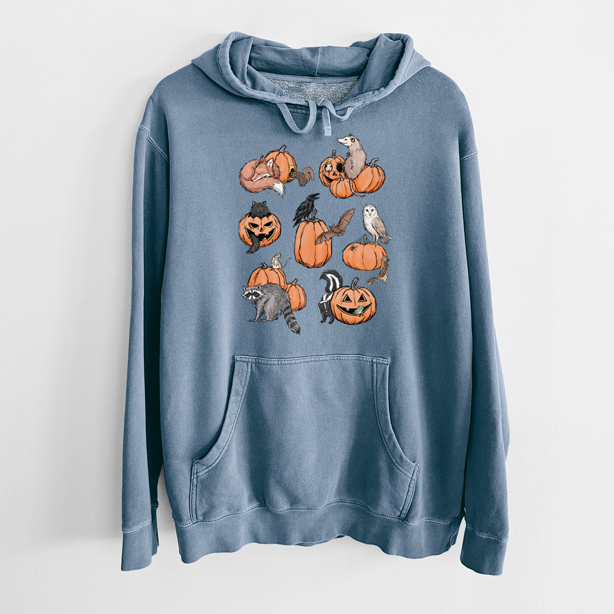 Woodland Pumpkin Patch Party - Unisex Pigment Dyed Hoodie