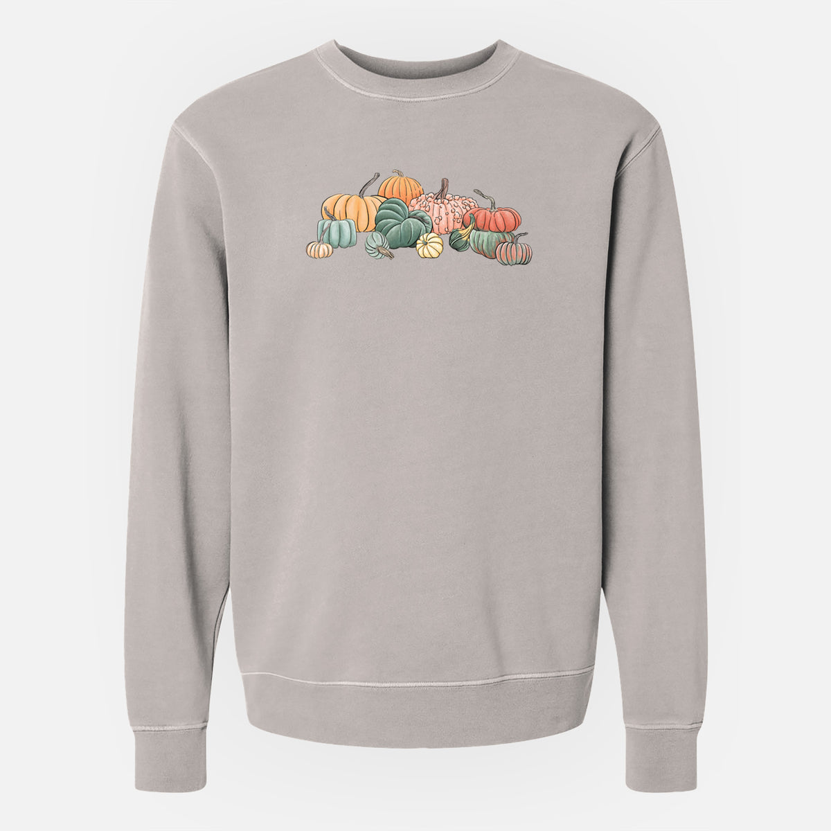 Pumpkin Harvest - Unisex Pigment Dyed Crew Sweatshirt