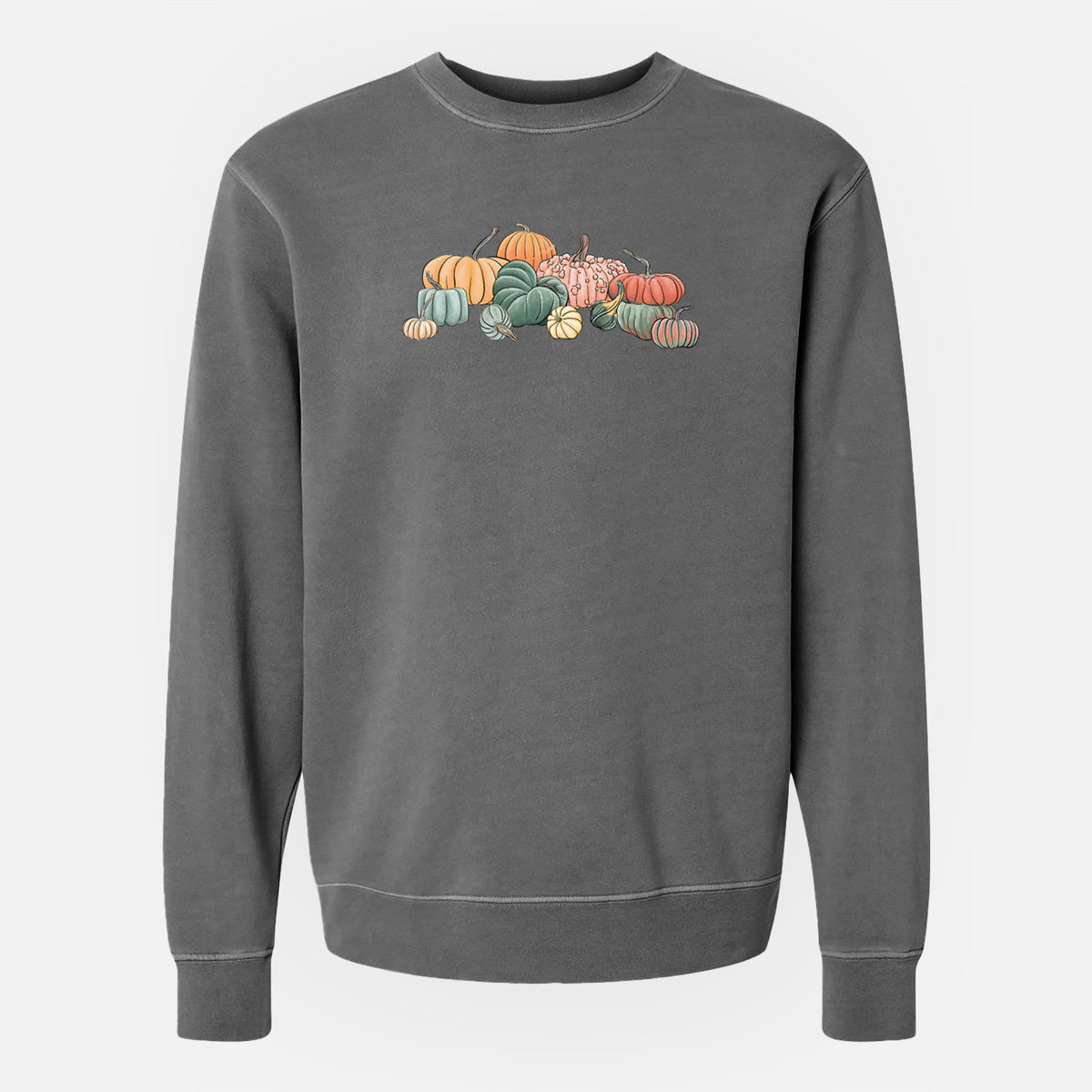 Pumpkin Harvest - Unisex Pigment Dyed Crew Sweatshirt