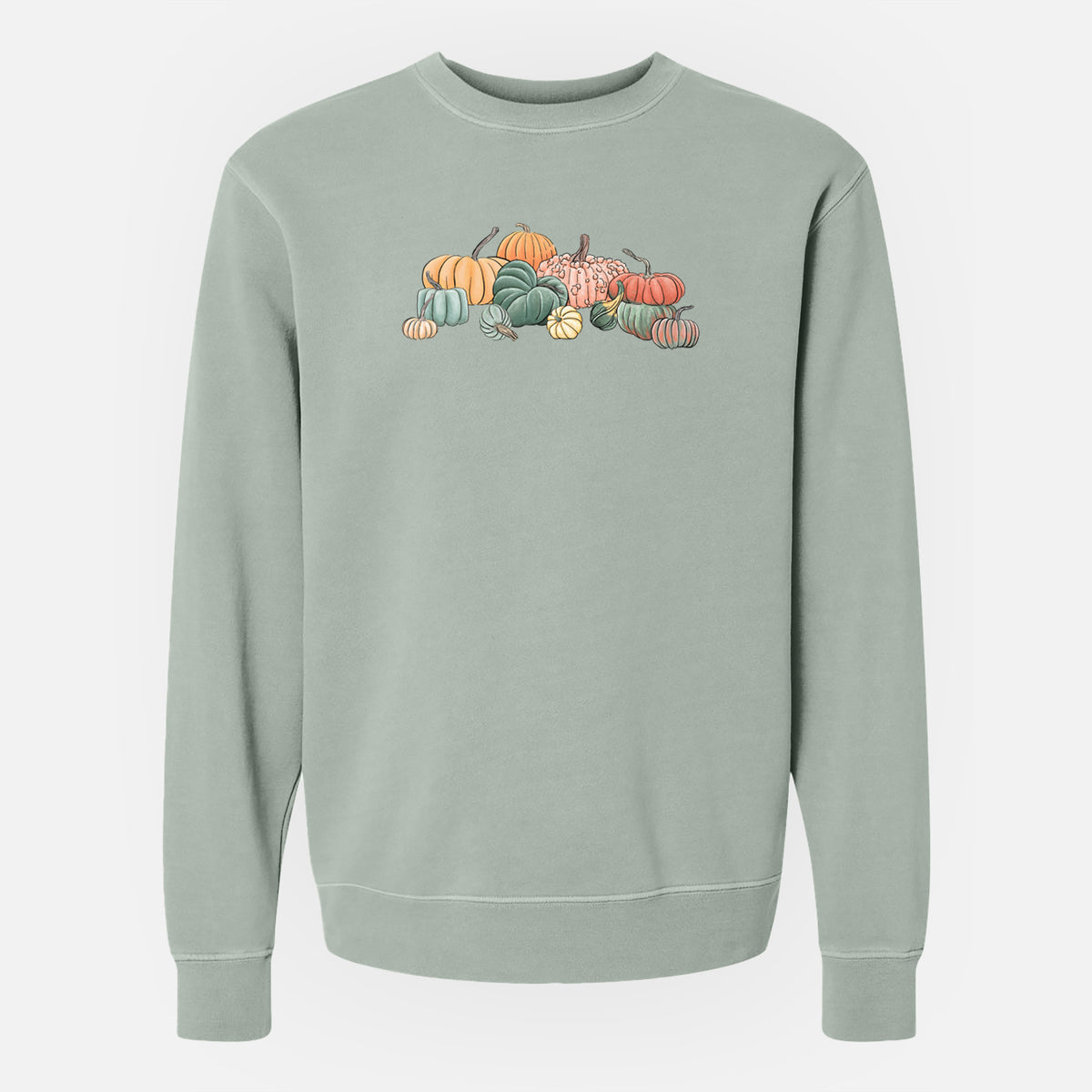 Pumpkin Harvest - Unisex Pigment Dyed Crew Sweatshirt