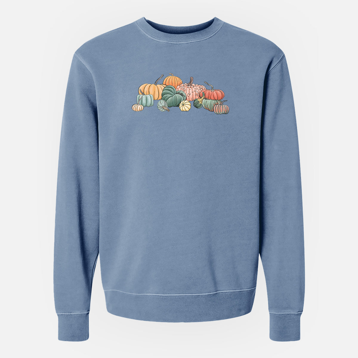 Pumpkin Harvest - Unisex Pigment Dyed Crew Sweatshirt