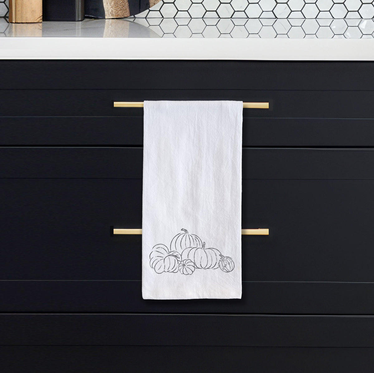 Pumpkins Tea Towel