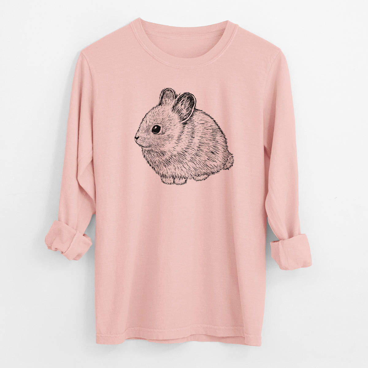 Columbia Basin Pygmy Rabbit - Men&#39;s Heavyweight 100% Cotton Long Sleeve