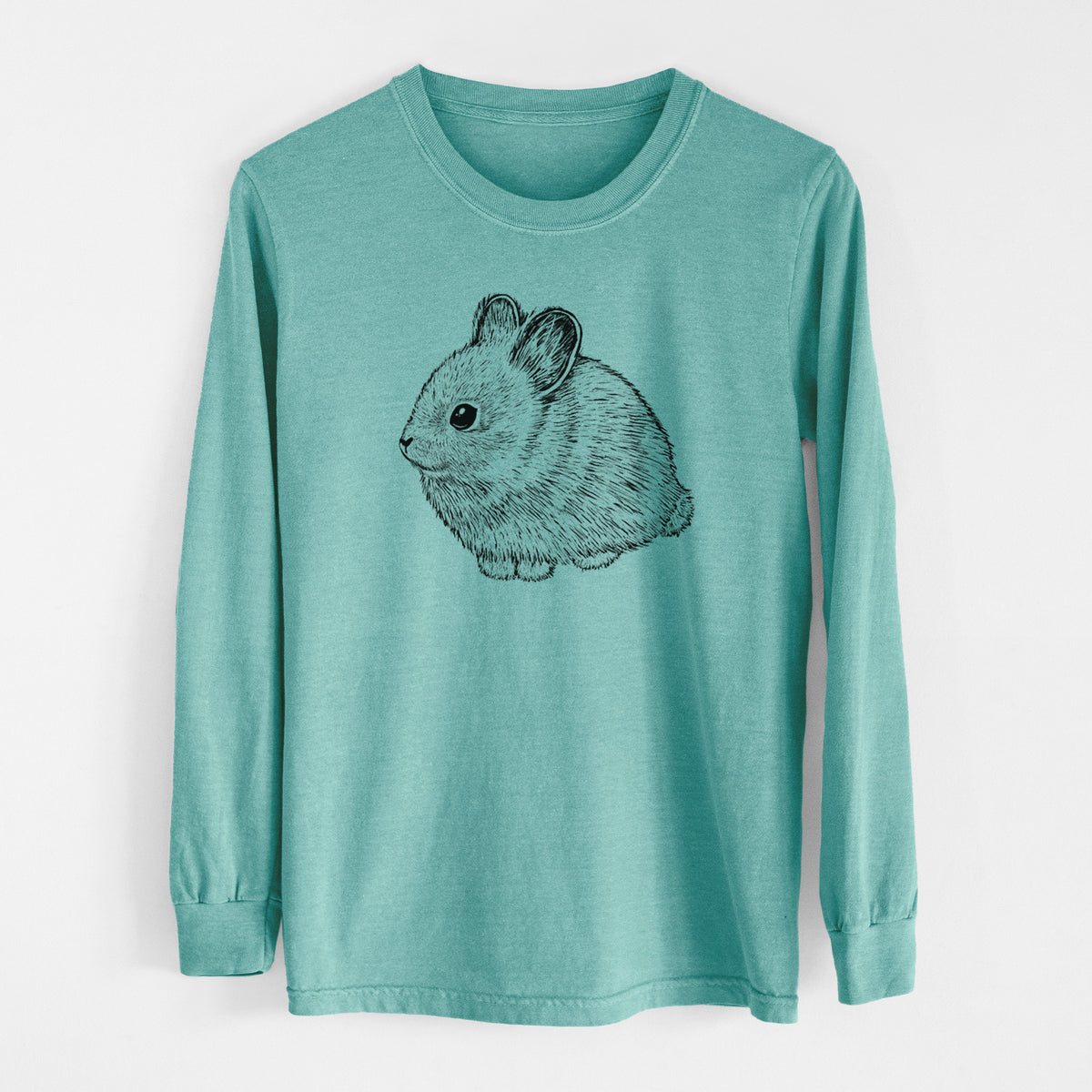 Columbia Basin Pygmy Rabbit - Men&#39;s Heavyweight 100% Cotton Long Sleeve