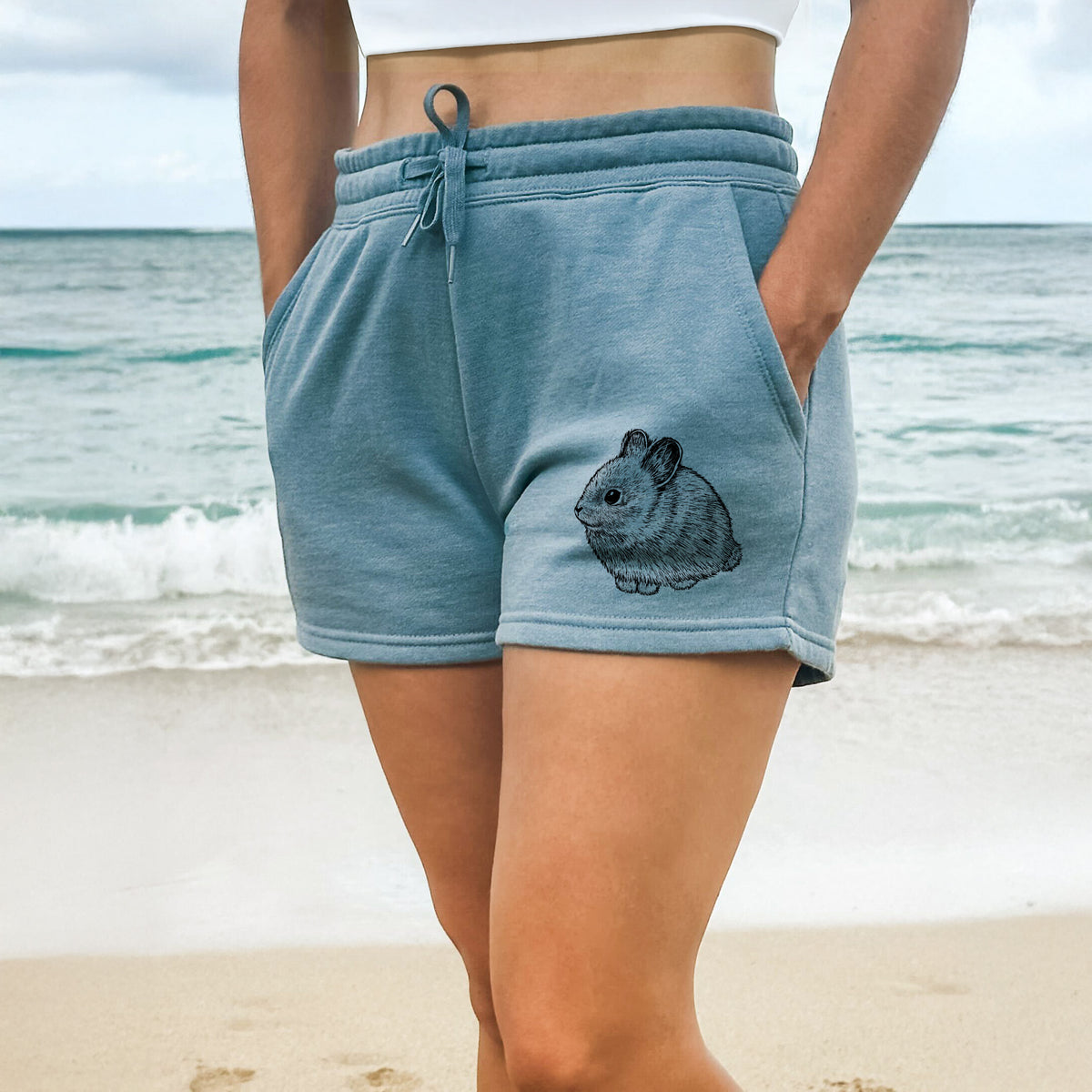 Columbia Basin Pygmy Rabbit - Women's Cali Wave Shorts