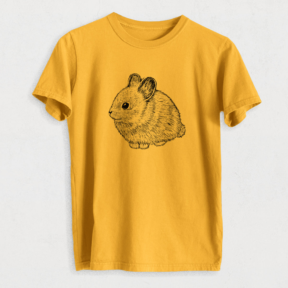 Columbia Basin Pygmy Rabbit - Heavyweight Men&#39;s 100% Organic Cotton Tee