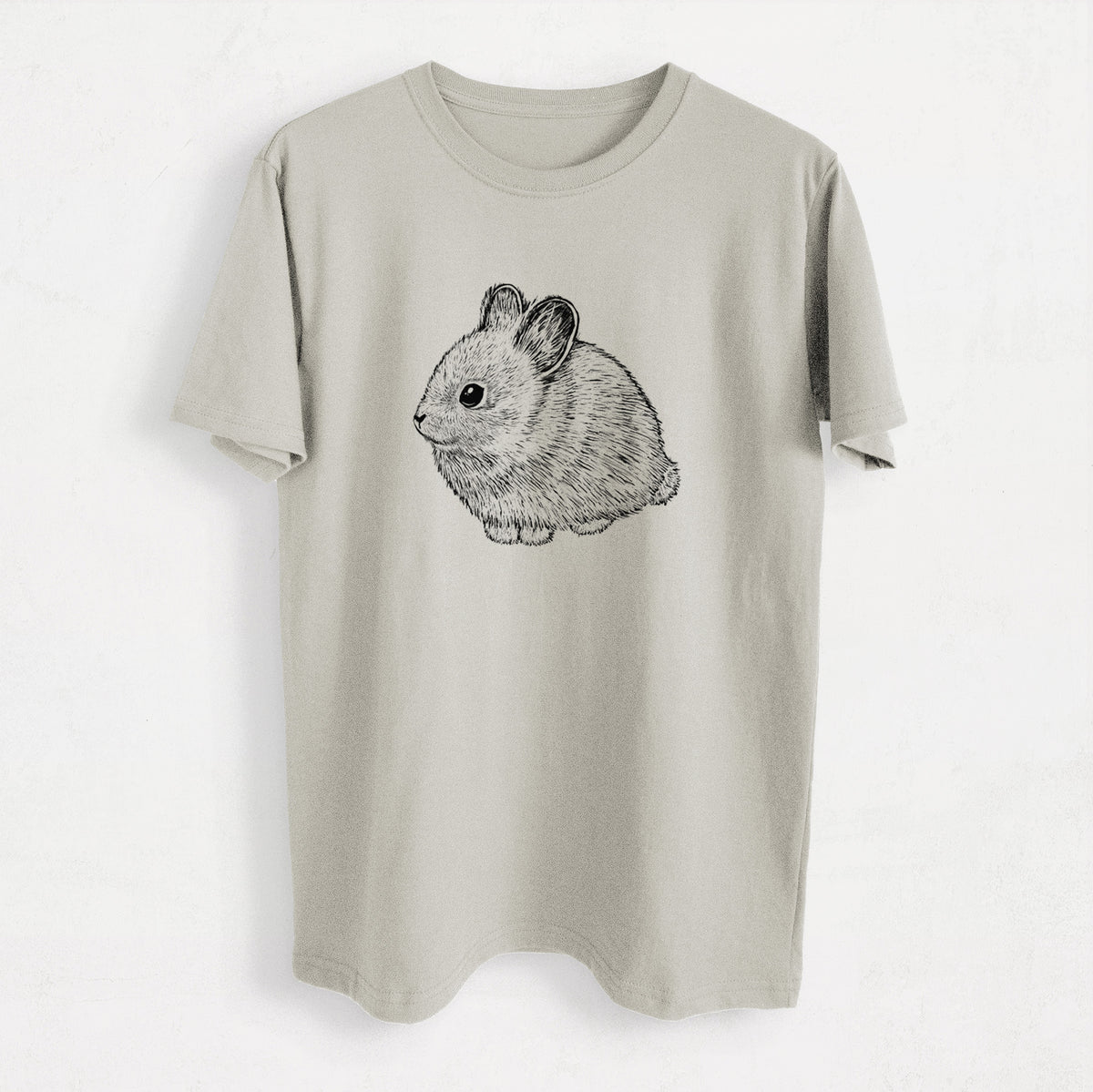 Columbia Basin Pygmy Rabbit - Heavyweight Men&#39;s 100% Organic Cotton Tee