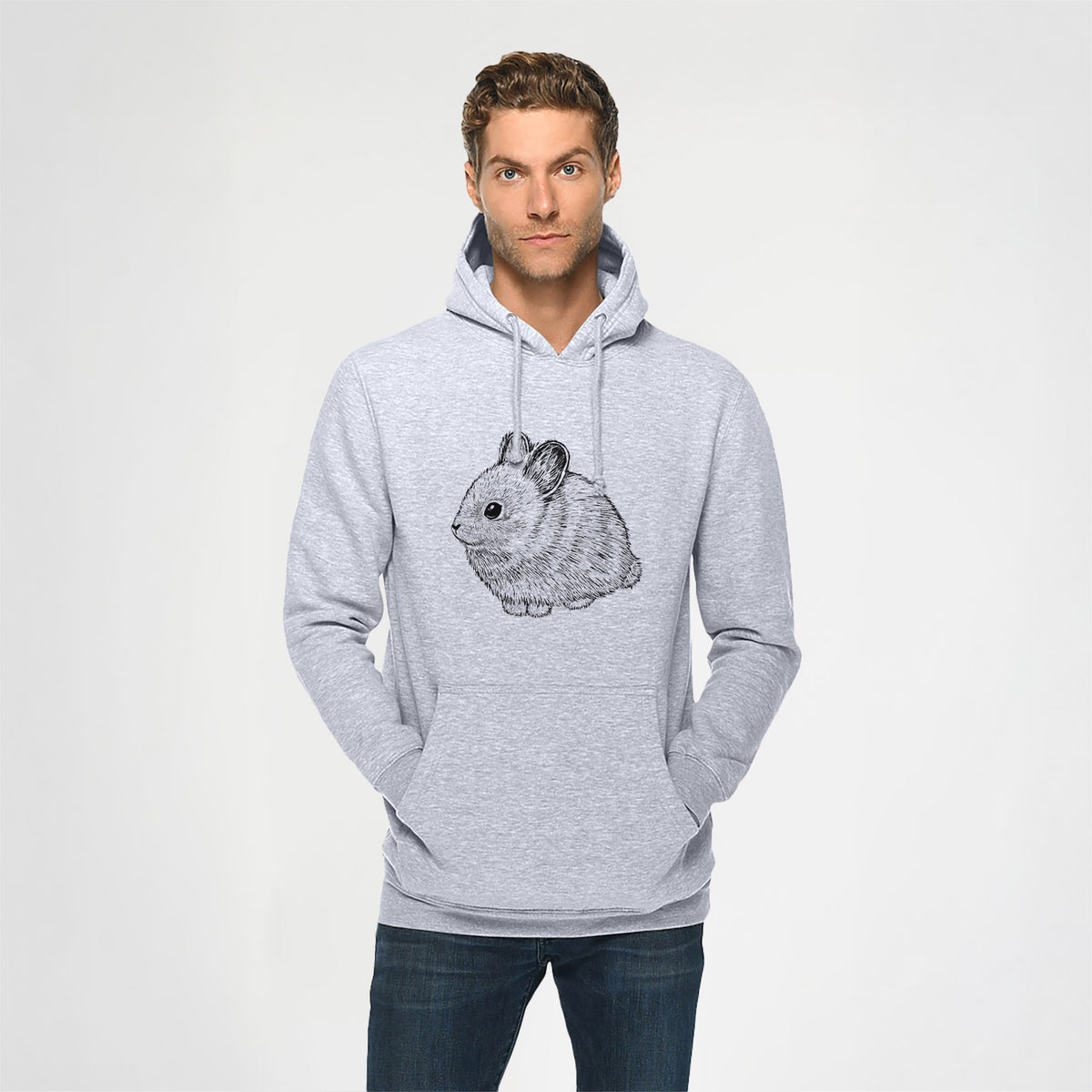 Columbia Basin Pygmy Rabbit - Heavyweight Fleece Hoodie