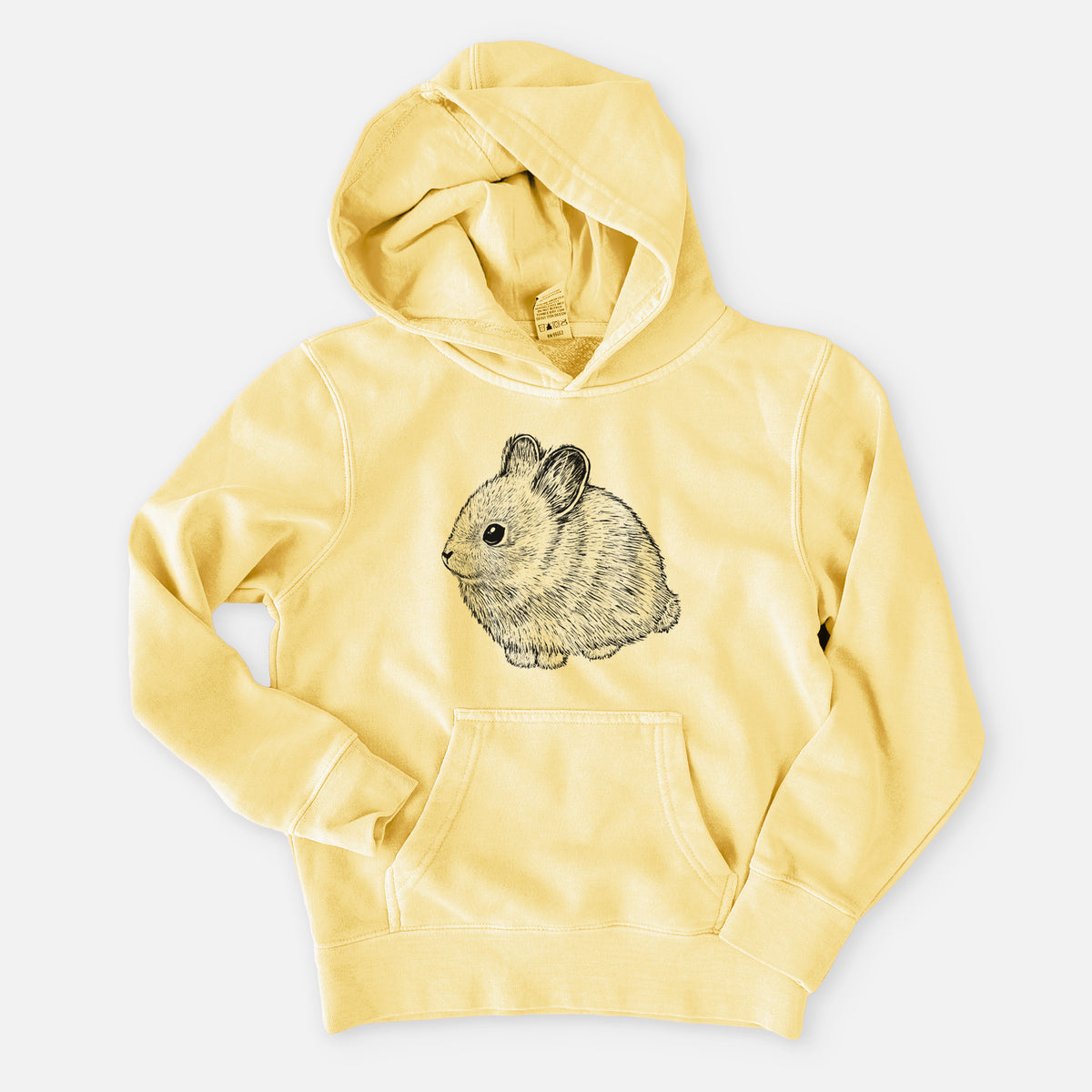 Columbia Basin Pygmy Rabbit - Youth Pigment Dyed Hoodie