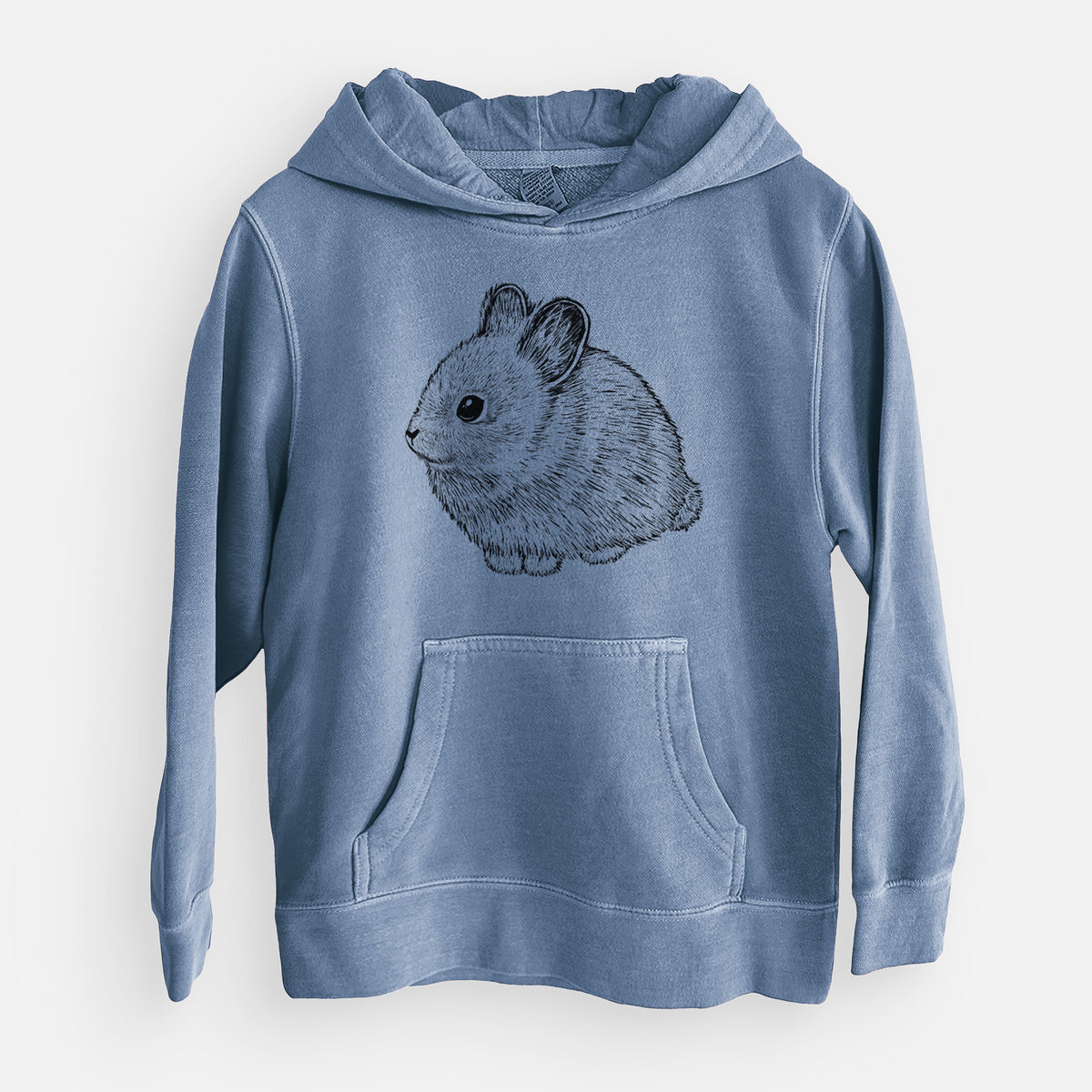 Columbia Basin Pygmy Rabbit - Youth Pigment Dyed Hoodie