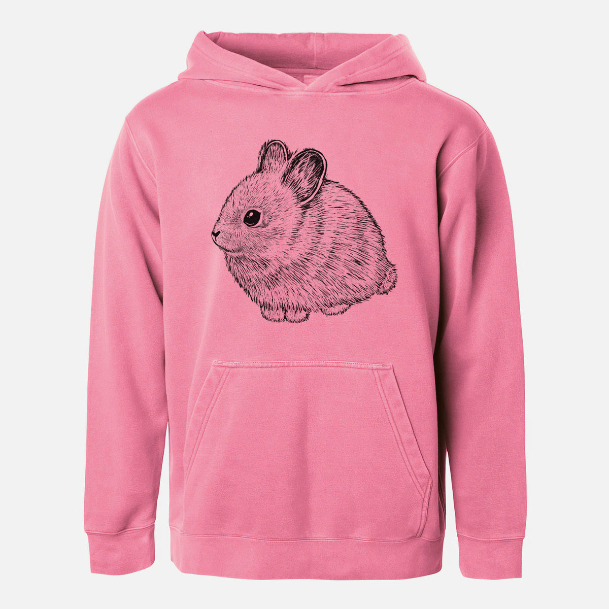 Columbia Basin Pygmy Rabbit - Youth Pigment Dyed Hoodie