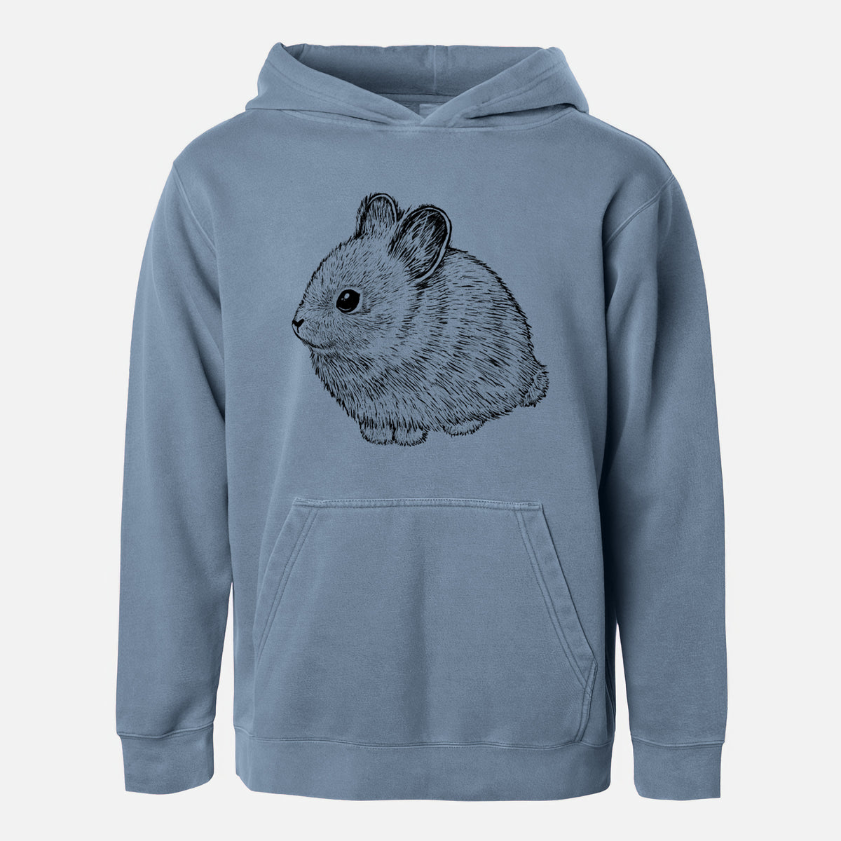 Columbia Basin Pygmy Rabbit - Youth Pigment Dyed Hoodie