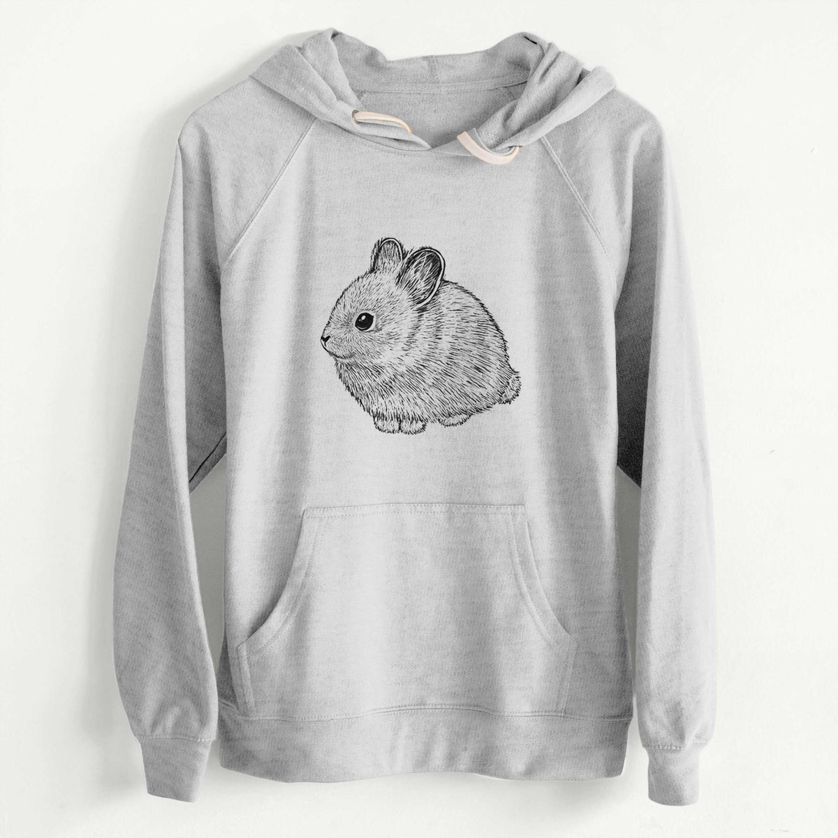 CLEARANCE - Columbia Basin Pygmy Rabbit  - Unisex Slim Fit Loopback Terry Hoodie