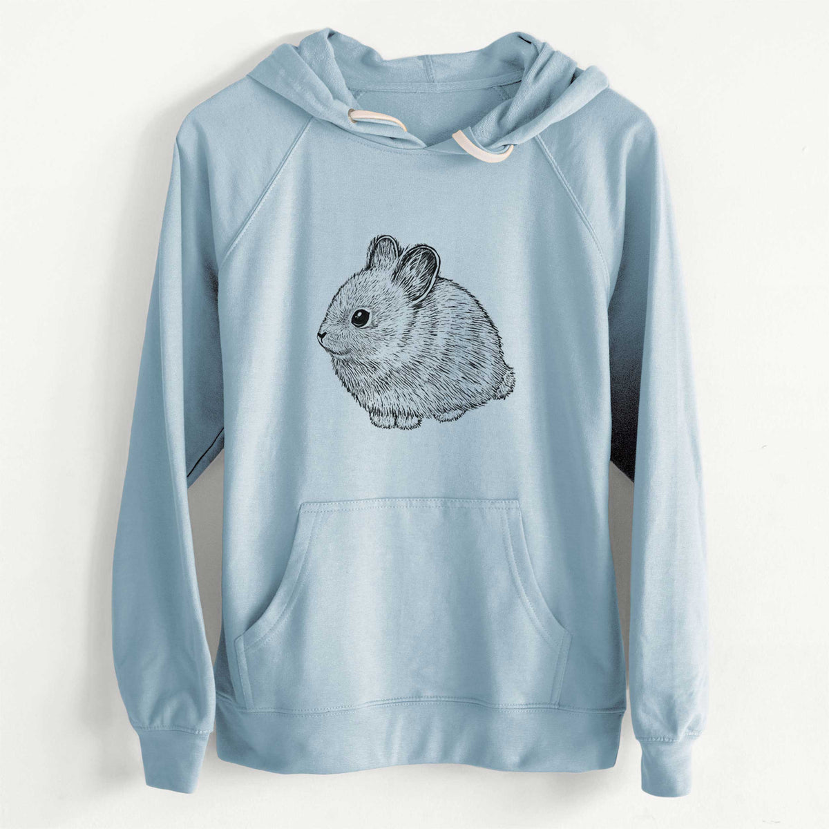 CLEARANCE - Columbia Basin Pygmy Rabbit  - Unisex Slim Fit Loopback Terry Hoodie