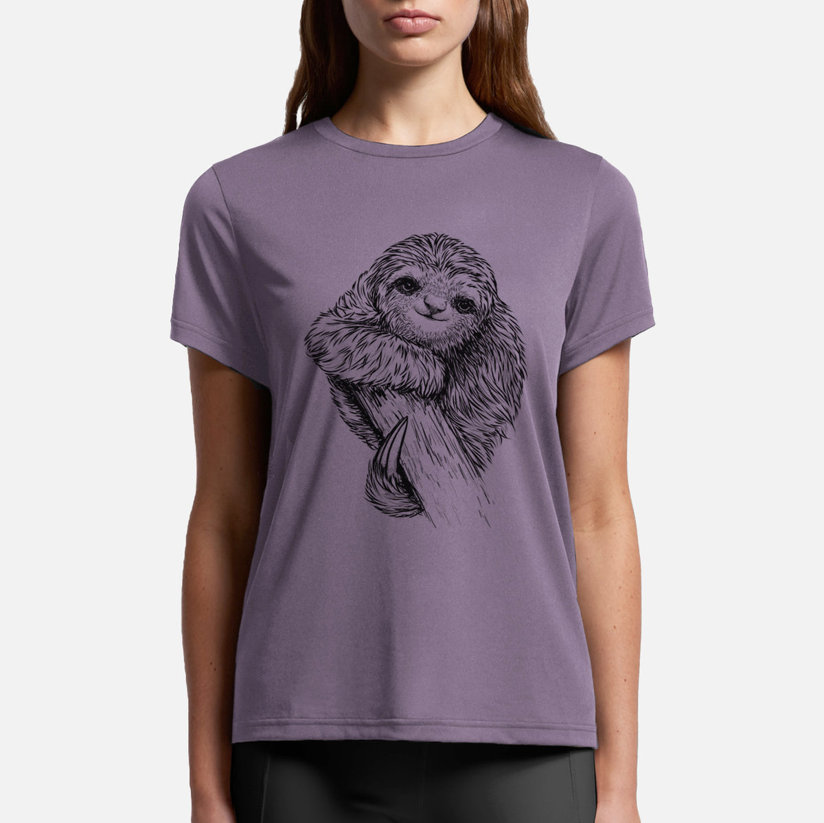Pygmy Three-toed Sloth - Bradypus pygmaeus - Womens Everyday Maple Tee
