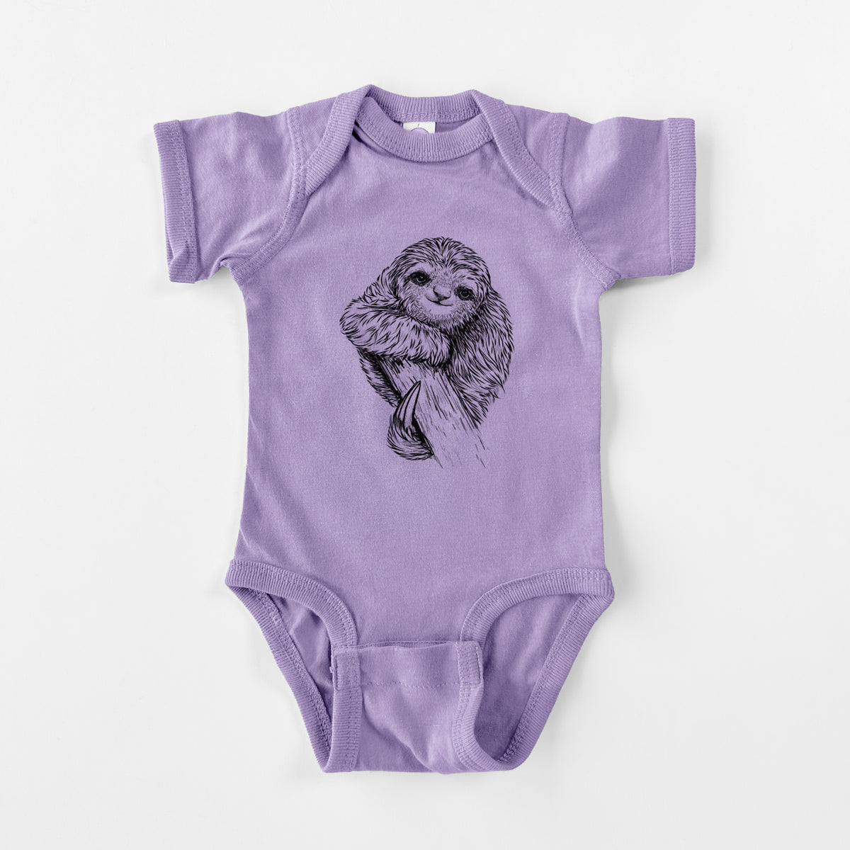 Pygmy Three-toed Sloth - Bradypus pygmaeus - Baby Fine Jersey Bodysuit