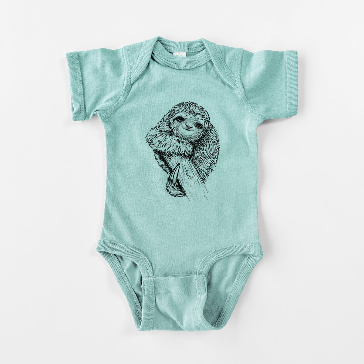 Pygmy Three-toed Sloth - Bradypus pygmaeus - Baby Fine Jersey Bodysuit