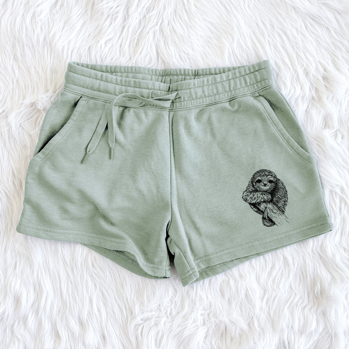 Pygmy Three-toed Sloth - Bradypus pygmaeus - Women&#39;s Cali Wave Shorts