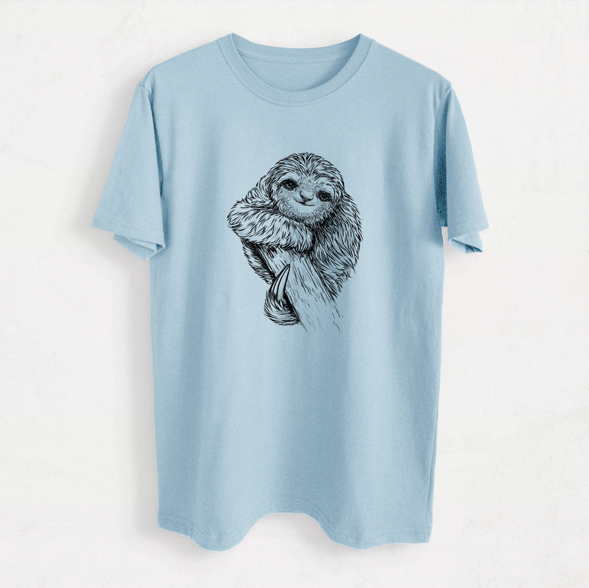Pygmy Three-toed Sloth - Bradypus pygmaeus - Heavyweight Men&#39;s 100% Organic Cotton Tee