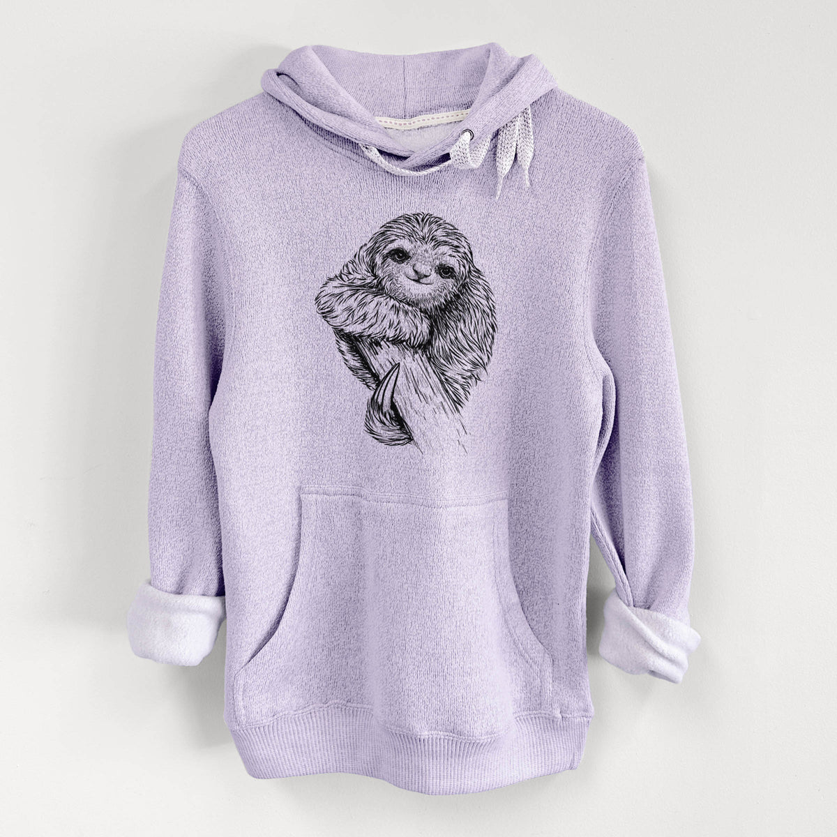 Pygmy Three-toed Sloth - Bradypus pygmaeus - Knit Hoodie