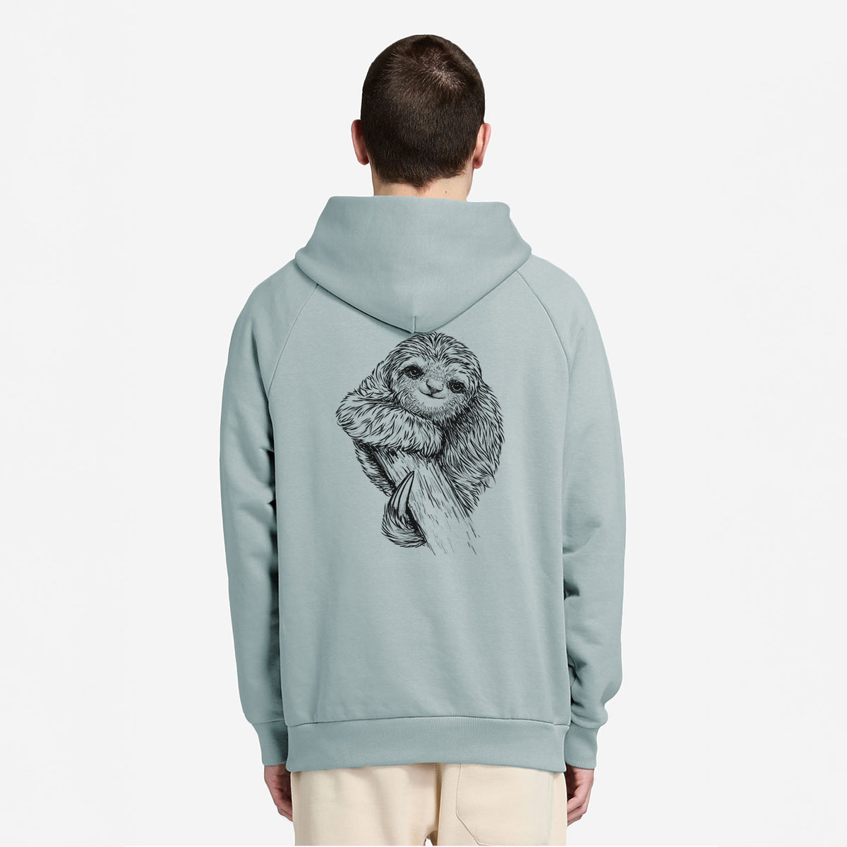 Pygmy Three-toed Sloth - Bradypus pygmaeus - UltraLuxe Heavyweight French Terry Hoodie
