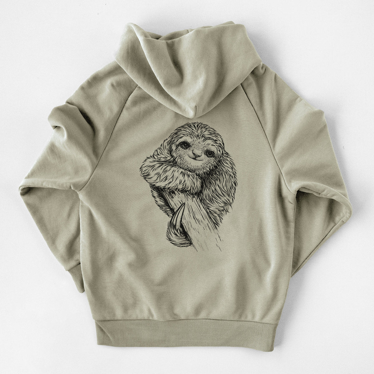 Pygmy Three-toed Sloth - Bradypus pygmaeus - UltraLuxe Heavyweight French Terry Hoodie