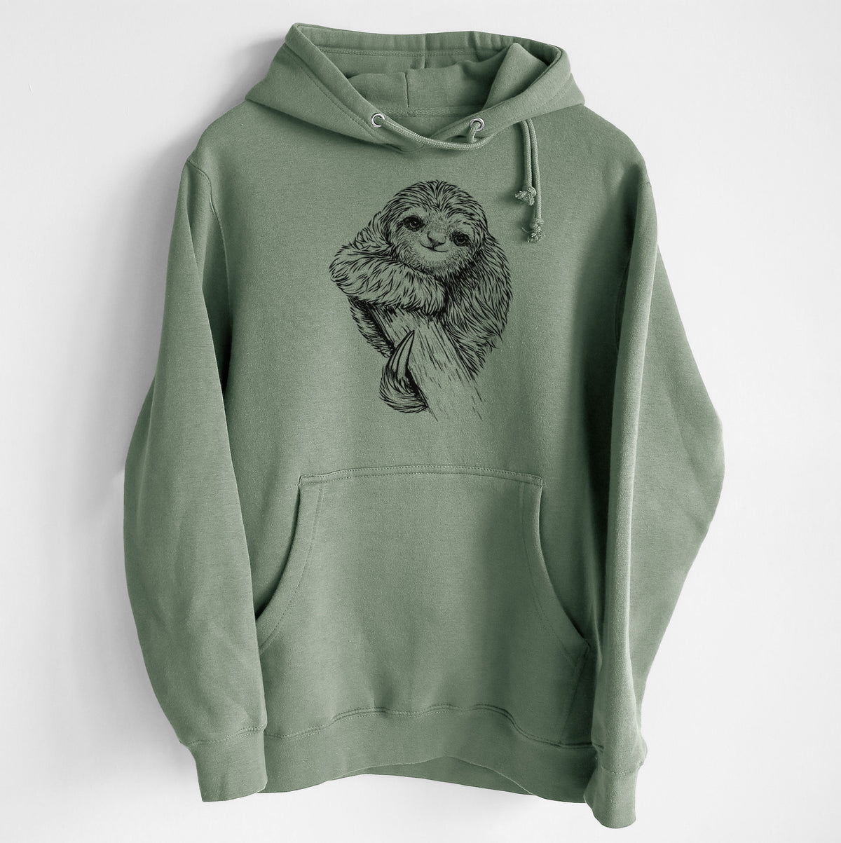 Pygmy Three-toed Sloth - Bradypus pygmaeus - Heavyweight Fleece Hoodie