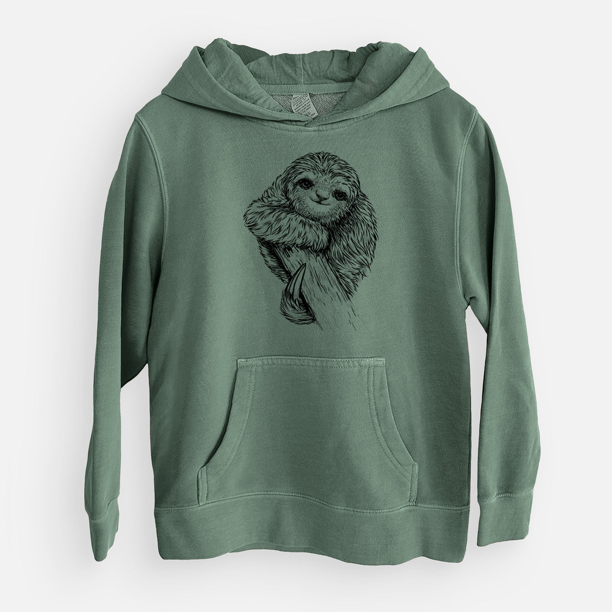 Pygmy Three-toed Sloth - Bradypus pygmaeus - Youth Pigment Dyed Hoodie