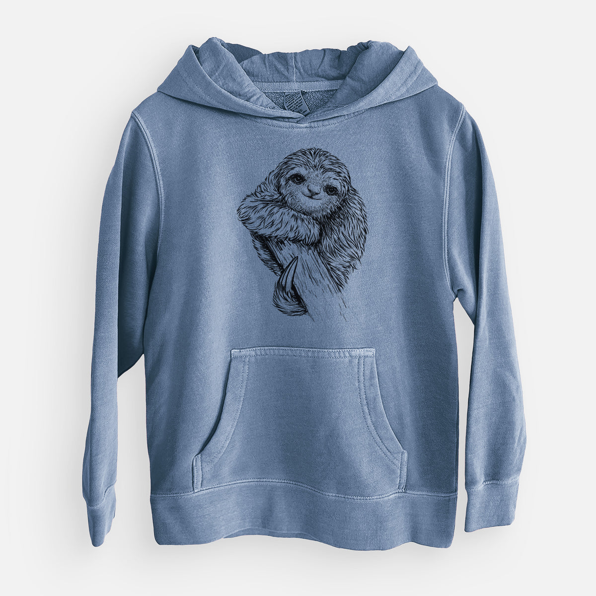 Pygmy Three-toed Sloth - Bradypus pygmaeus - Youth Pigment Dyed Hoodie