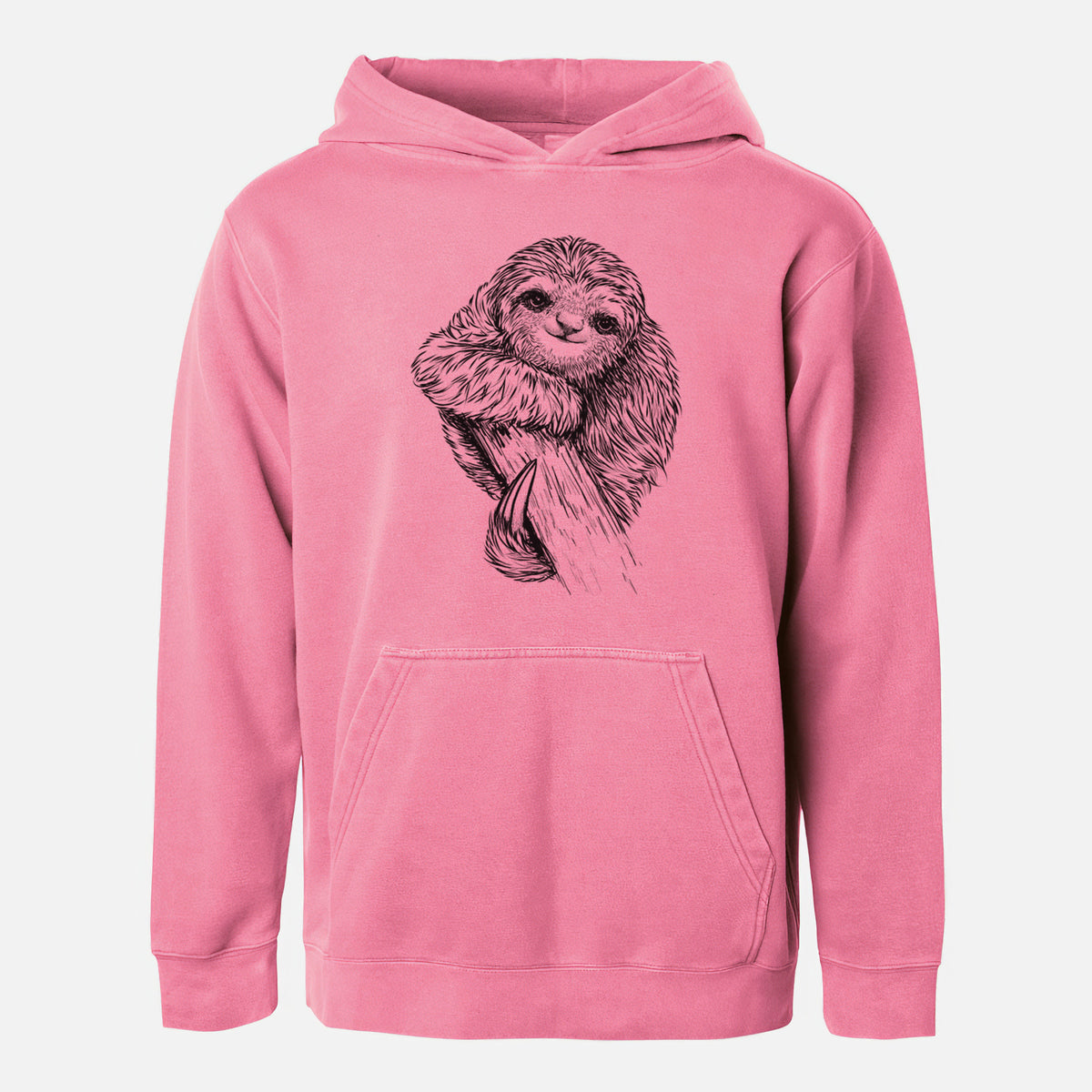 Pygmy Three-toed Sloth - Bradypus pygmaeus - Youth Pigment Dyed Hoodie