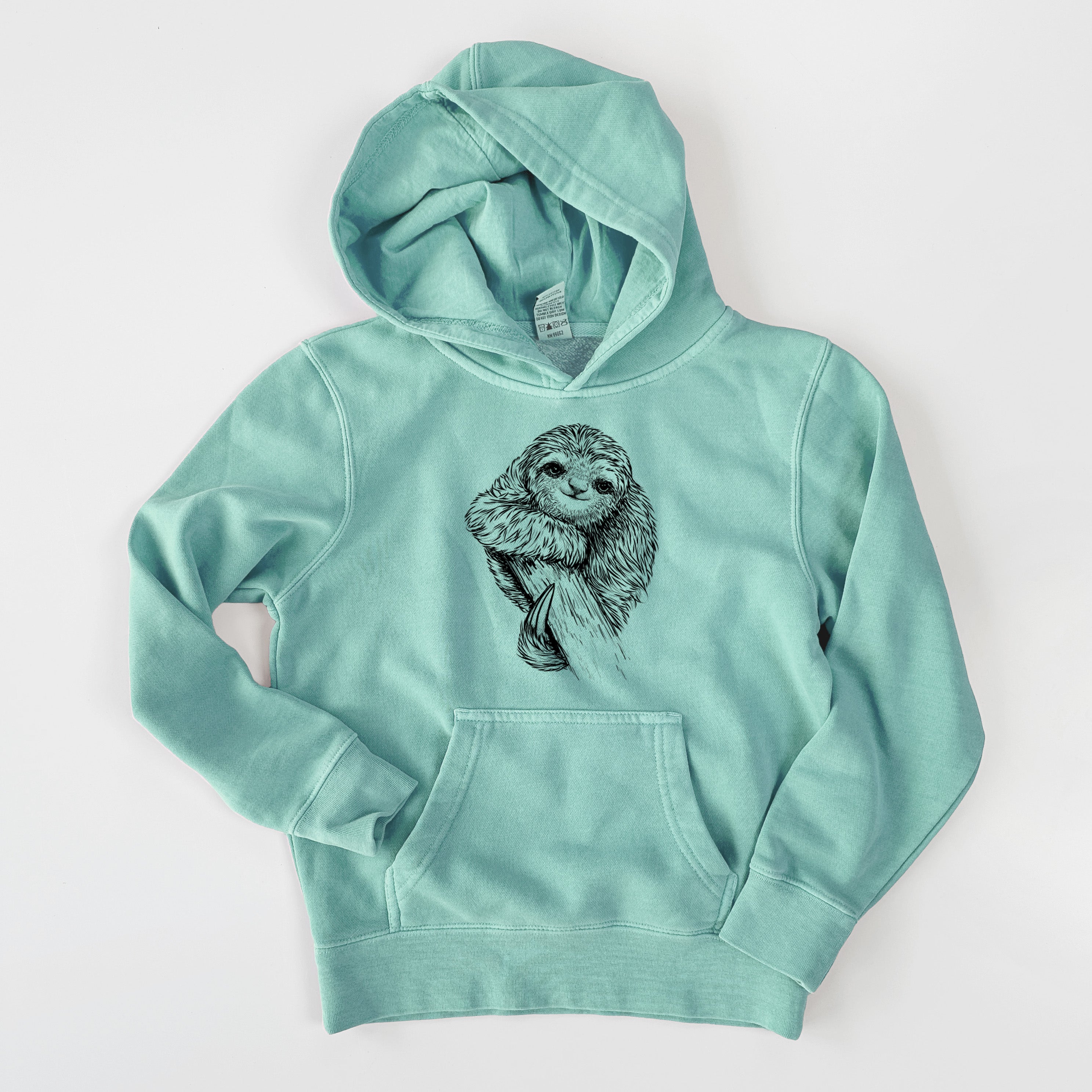 Pygmy Three-toed Sloth - Bradypus pygmaeus - Youth Pigment Dyed Hoodie