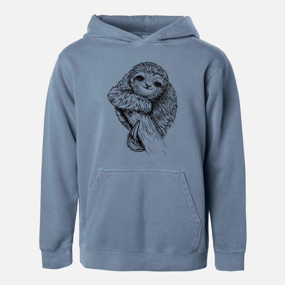 Pygmy Three-toed Sloth - Bradypus pygmaeus - Youth Pigment Dyed Hoodie