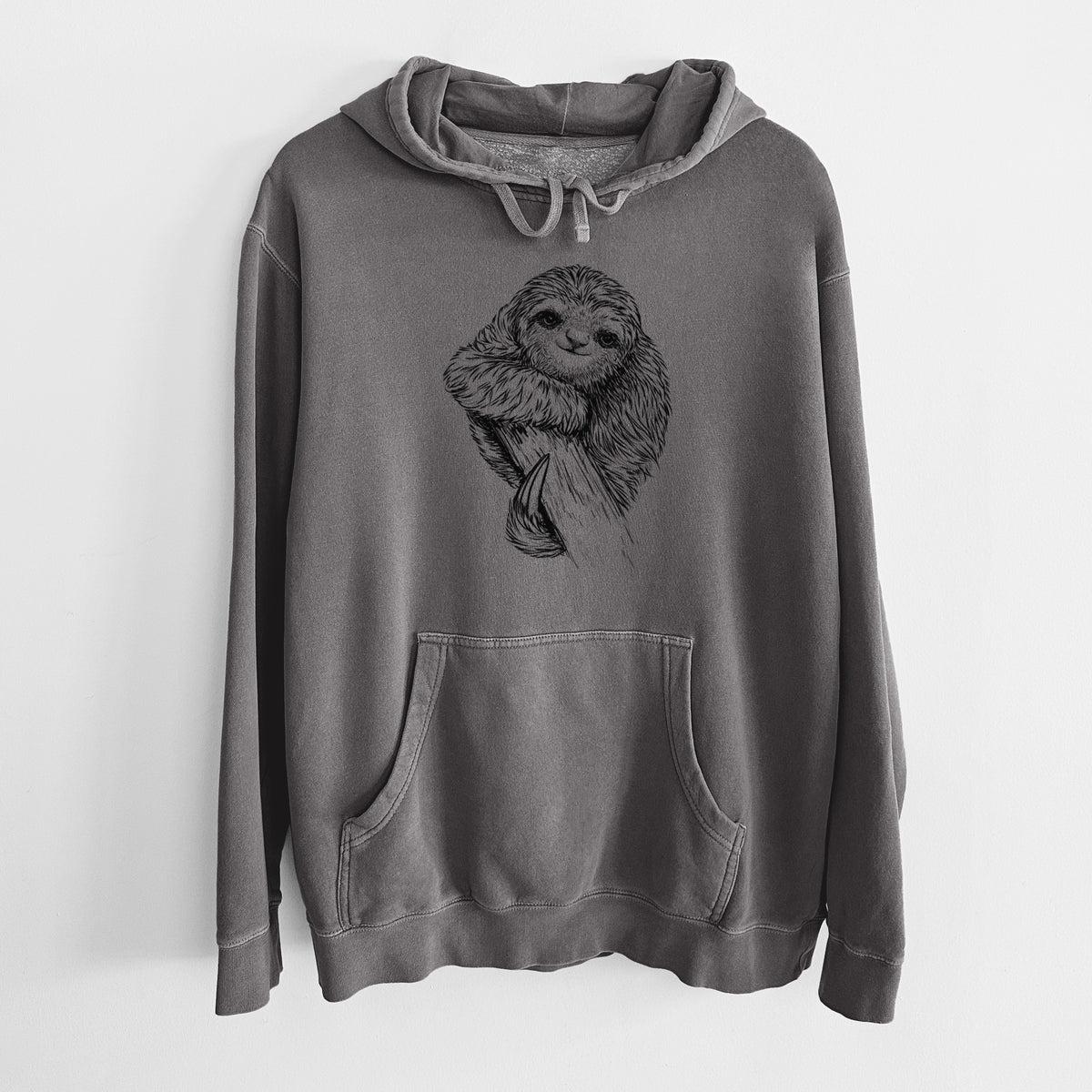 Pygmy Three-toed Sloth - Bradypus pygmaeus - Unisex Pigment Dyed Hoodie