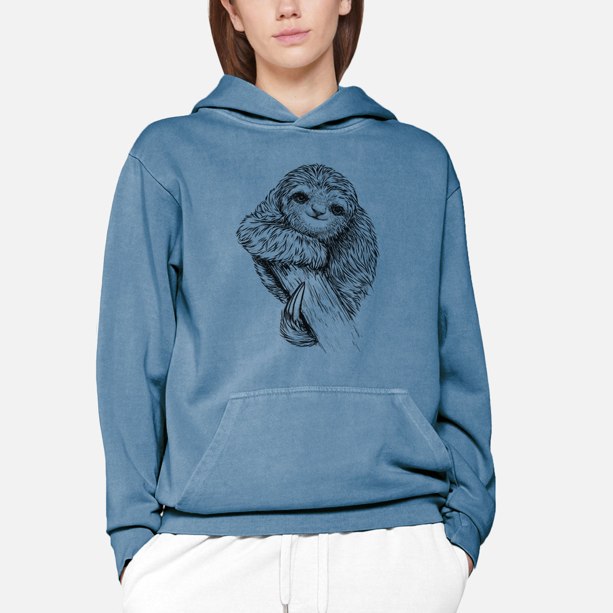 Pygmy Three-toed Sloth - Bradypus pygmaeus  - Urban Heavyweight Hoodie