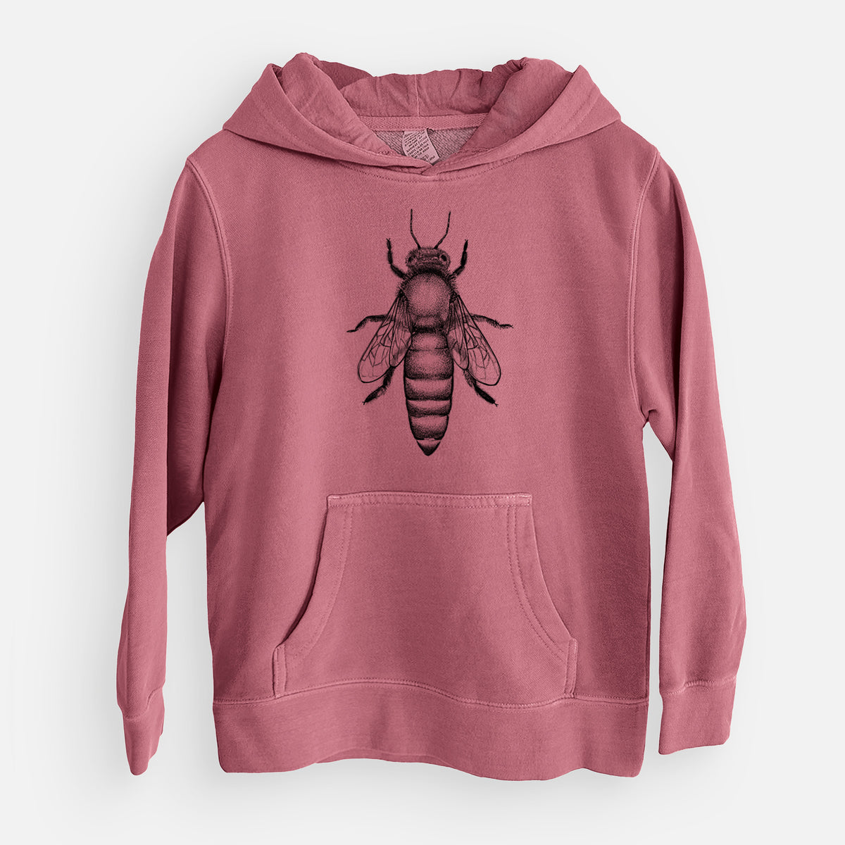 Queen Bee Apis Mellifera - Youth Pigment Dyed Hoodie