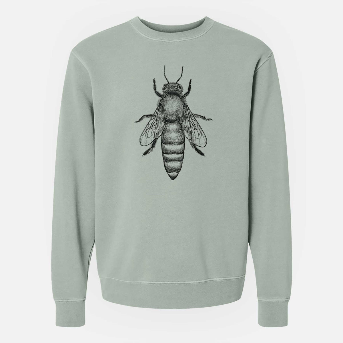 Queen Bee Apis Mellifera - Unisex Pigment Dyed Crew Sweatshirt