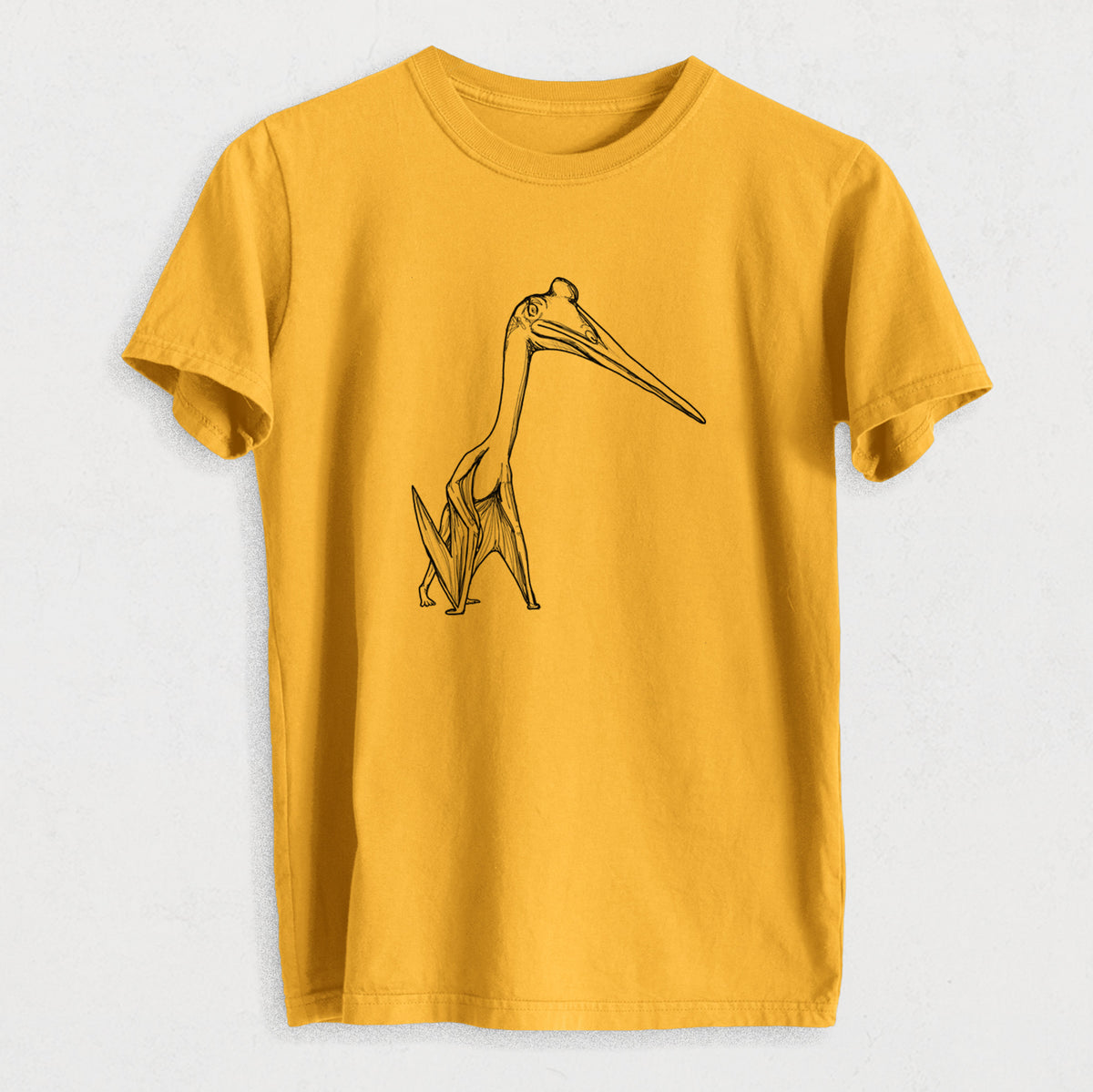 Quetzalcoatlus Northropi - Heavyweight Men&#39;s 100% Organic Cotton Tee