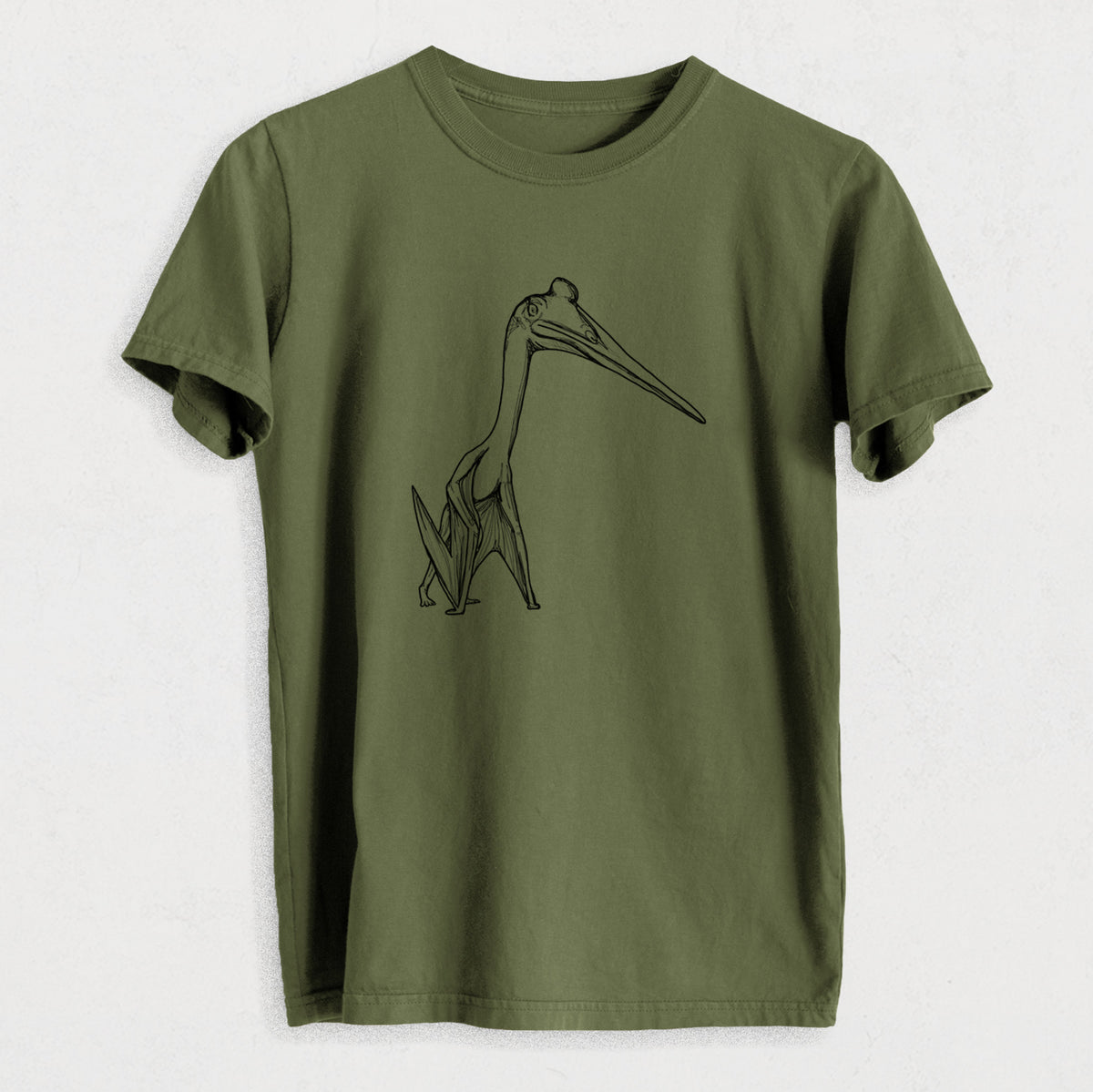Quetzalcoatlus Northropi - Heavyweight Men&#39;s 100% Organic Cotton Tee