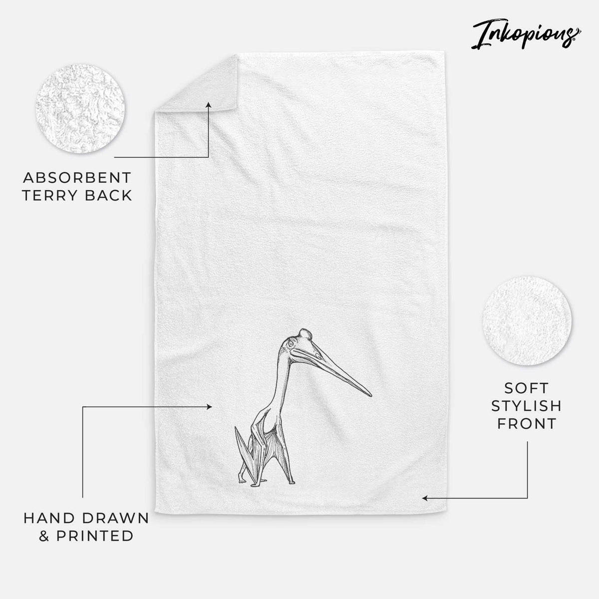 Quetzalcoatlus Northropi Premium Decorative Hand Towel