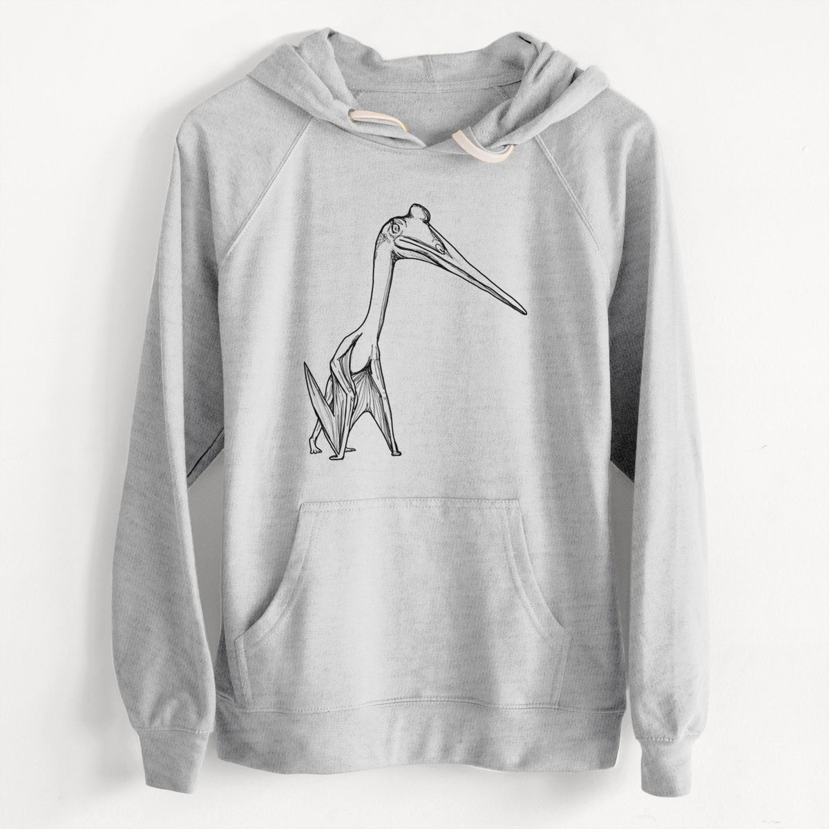 CLEARANCE - Quetzalcoatlus Northropi  - Unisex Slim Fit Loopback Terry Hoodie