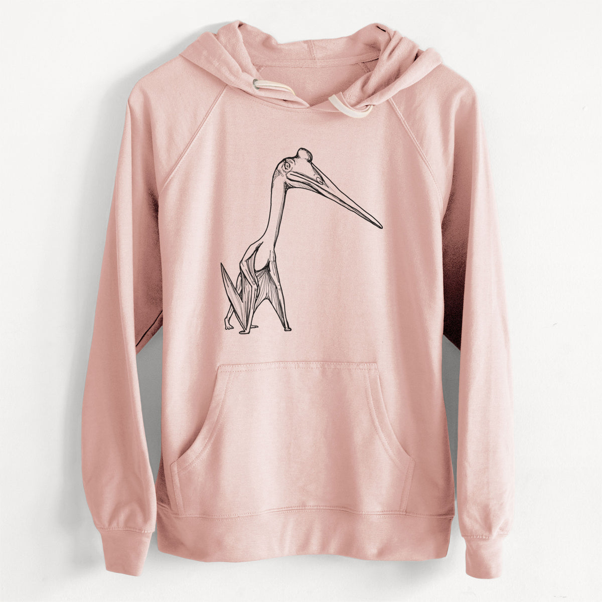 CLEARANCE - Quetzalcoatlus Northropi  - Unisex Slim Fit Loopback Terry Hoodie