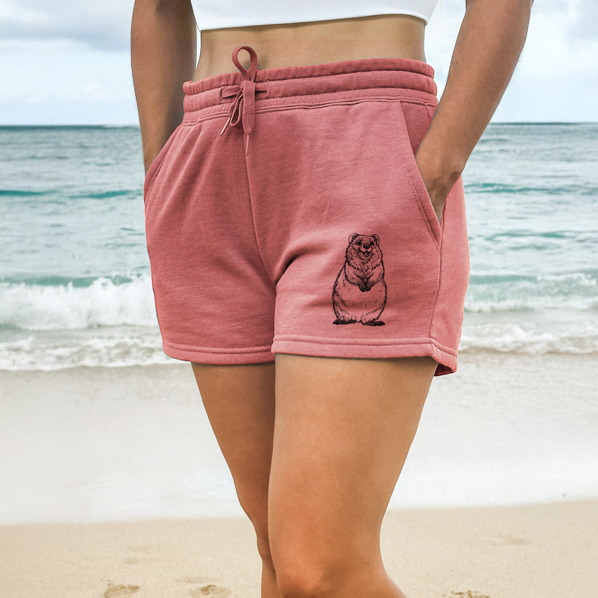 Quokkas - Setonix brachyurus - Women&#39;s Cali Wave Shorts