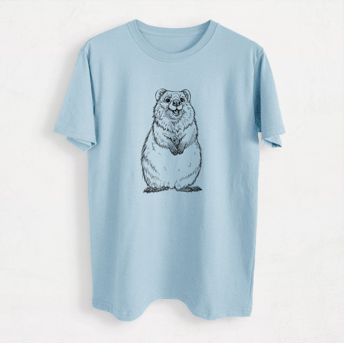 Quokkas - Setonix brachyurus - Heavyweight Men&#39;s 100% Organic Cotton Tee