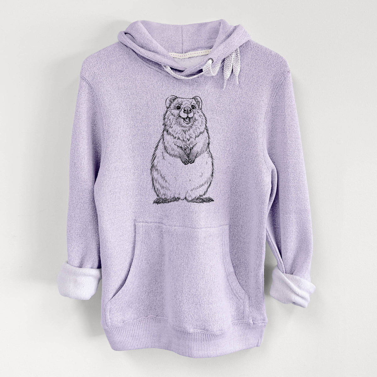 Quokkas - Setonix brachyurus - Knit Hoodie