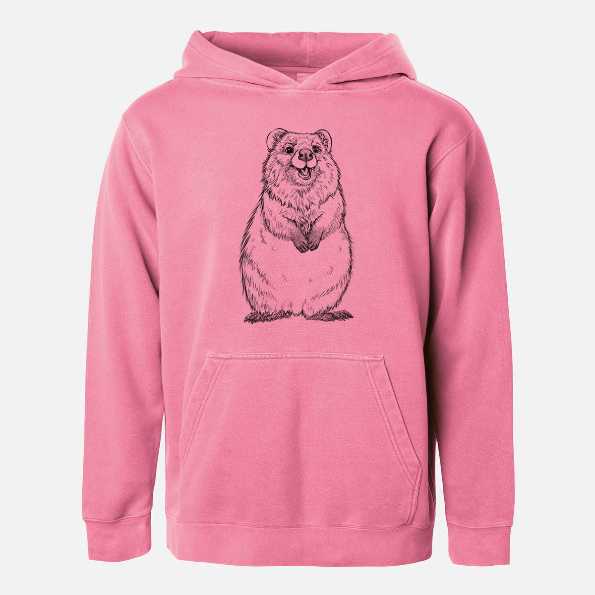 Quokkas - Setonix brachyurus - Youth Pigment Dyed Hoodie