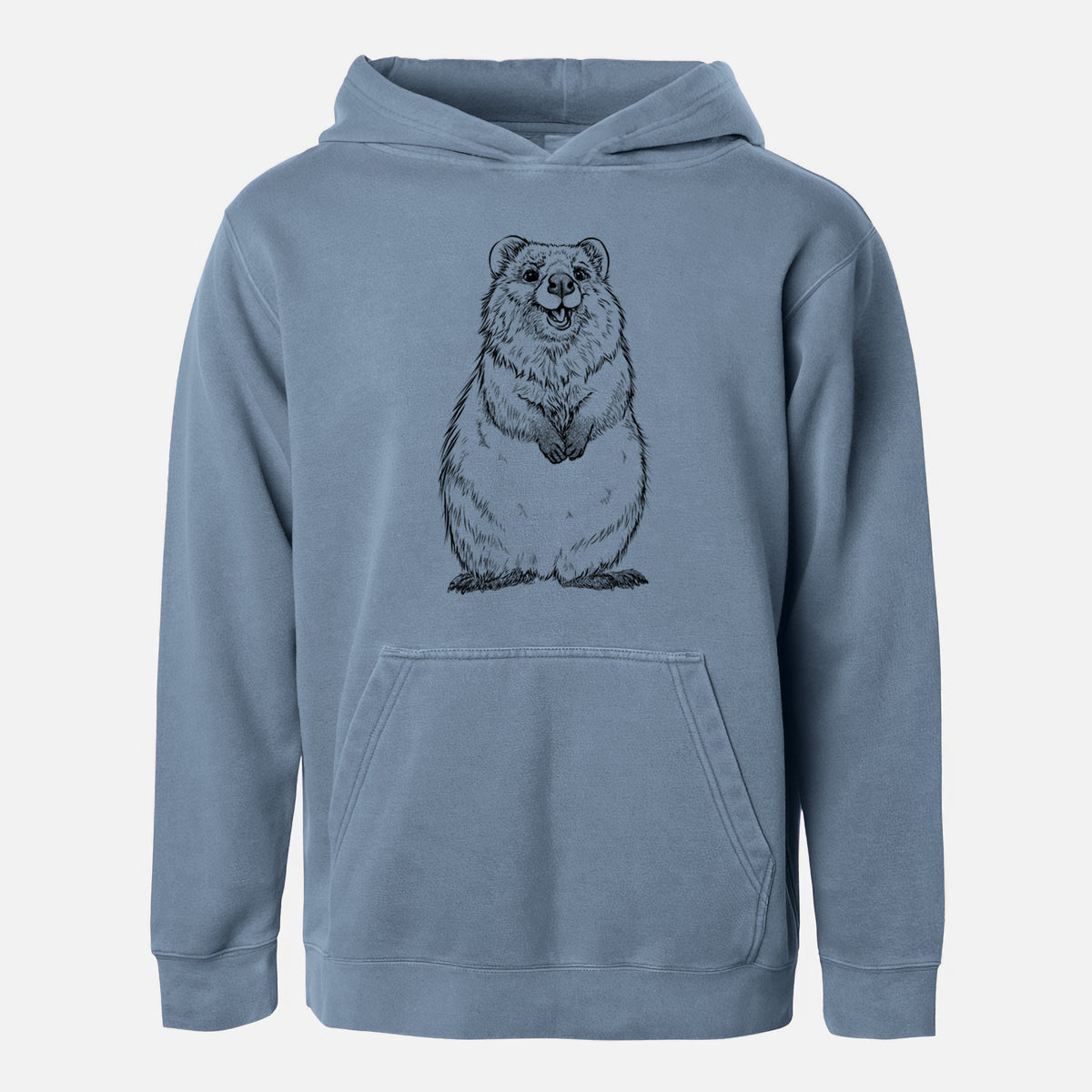 Quokkas - Setonix brachyurus - Youth Pigment Dyed Hoodie