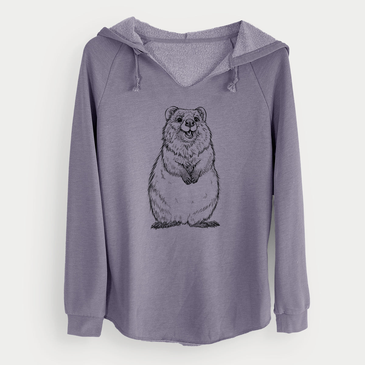 Quokkas - Setonix brachyurus - Cali Wave Hooded Sweatshirt