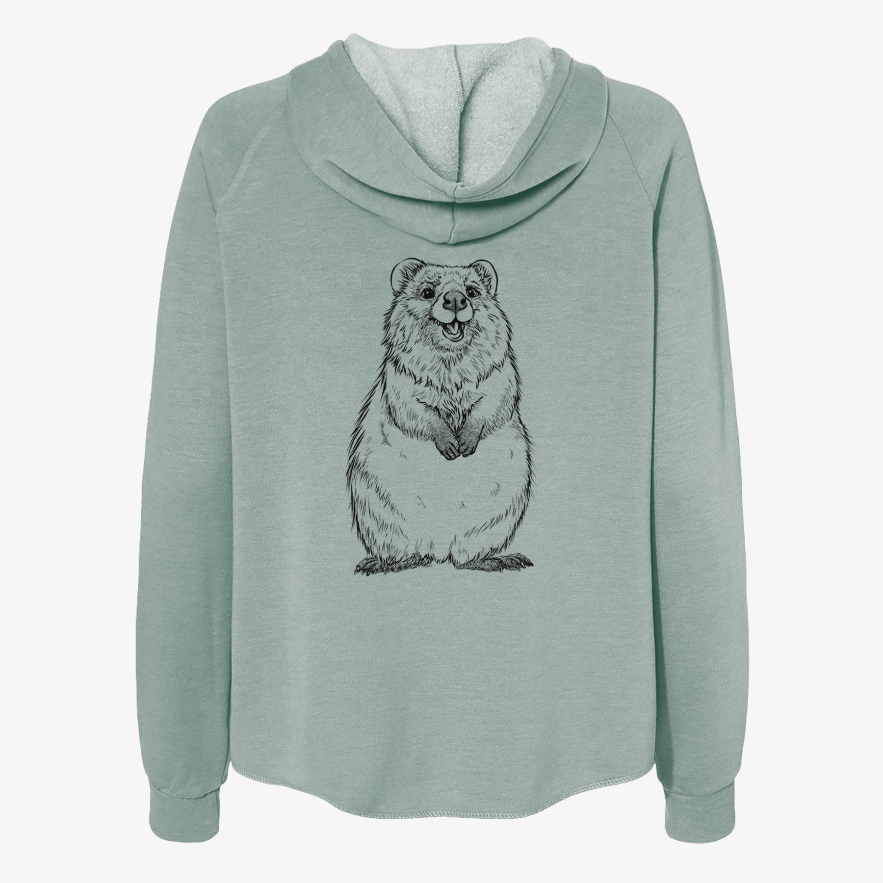 Quokkas - Setonix brachyurus - Women's Cali Wave Zip-Up Sweatshirt