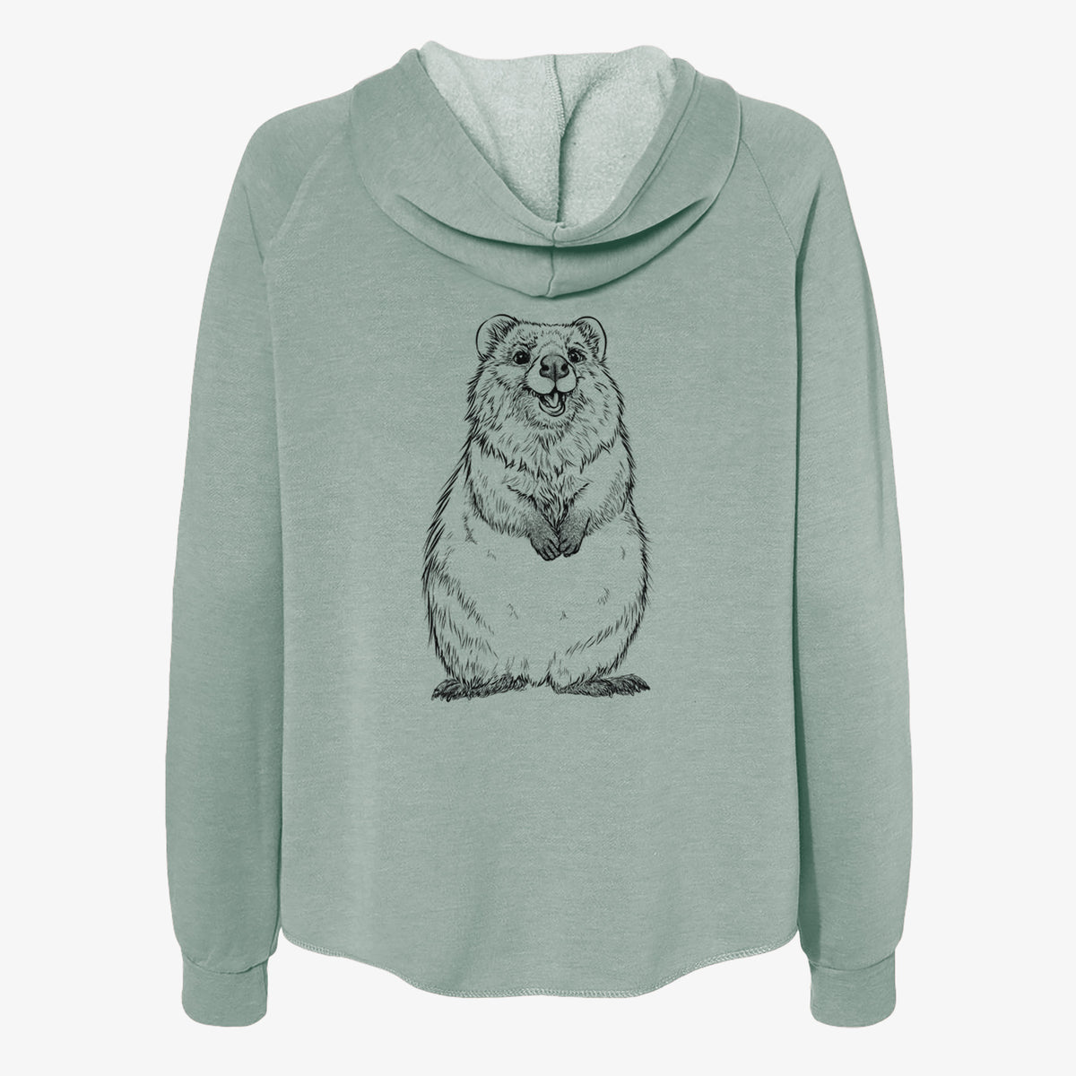 Quokkas - Setonix brachyurus - Women's Cali Wave Zip-Up Sweatshirt